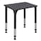 Regency Rectangle School Desks, 18 D X 23-34 H, 26 W X Wood, Metal, Grey RSD18526GY - alternate 1